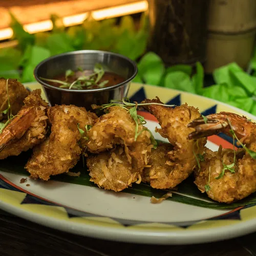 Coconut Shrimp at The Lobby Tiki Bar Oceanside CA