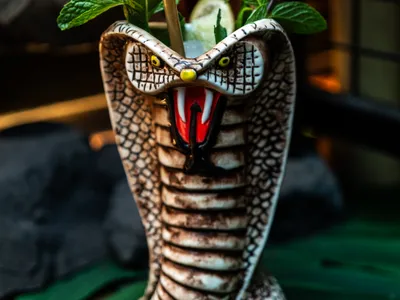 Cobra Kai tiki cocktail at The Lobby Tiki Bar Oceanside