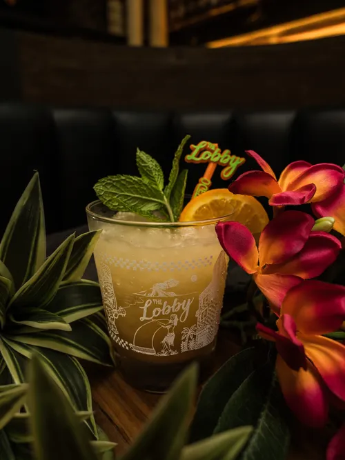 Lobby Mai Tai tiki cocktail at The Lobby Tiki Bar Oceanside