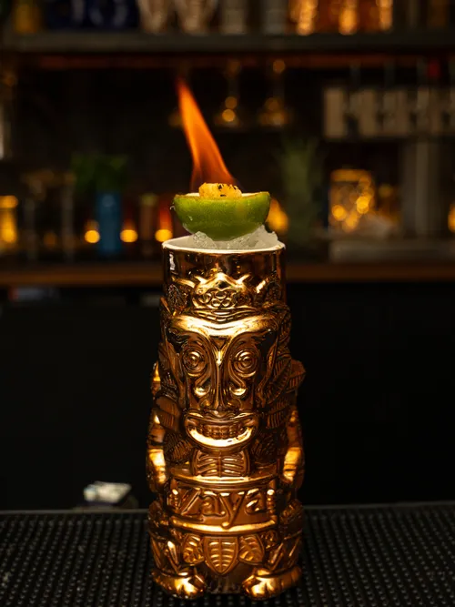 Temple of Doom tiki cocktail at The Lobby Tiki Bar Oceanside