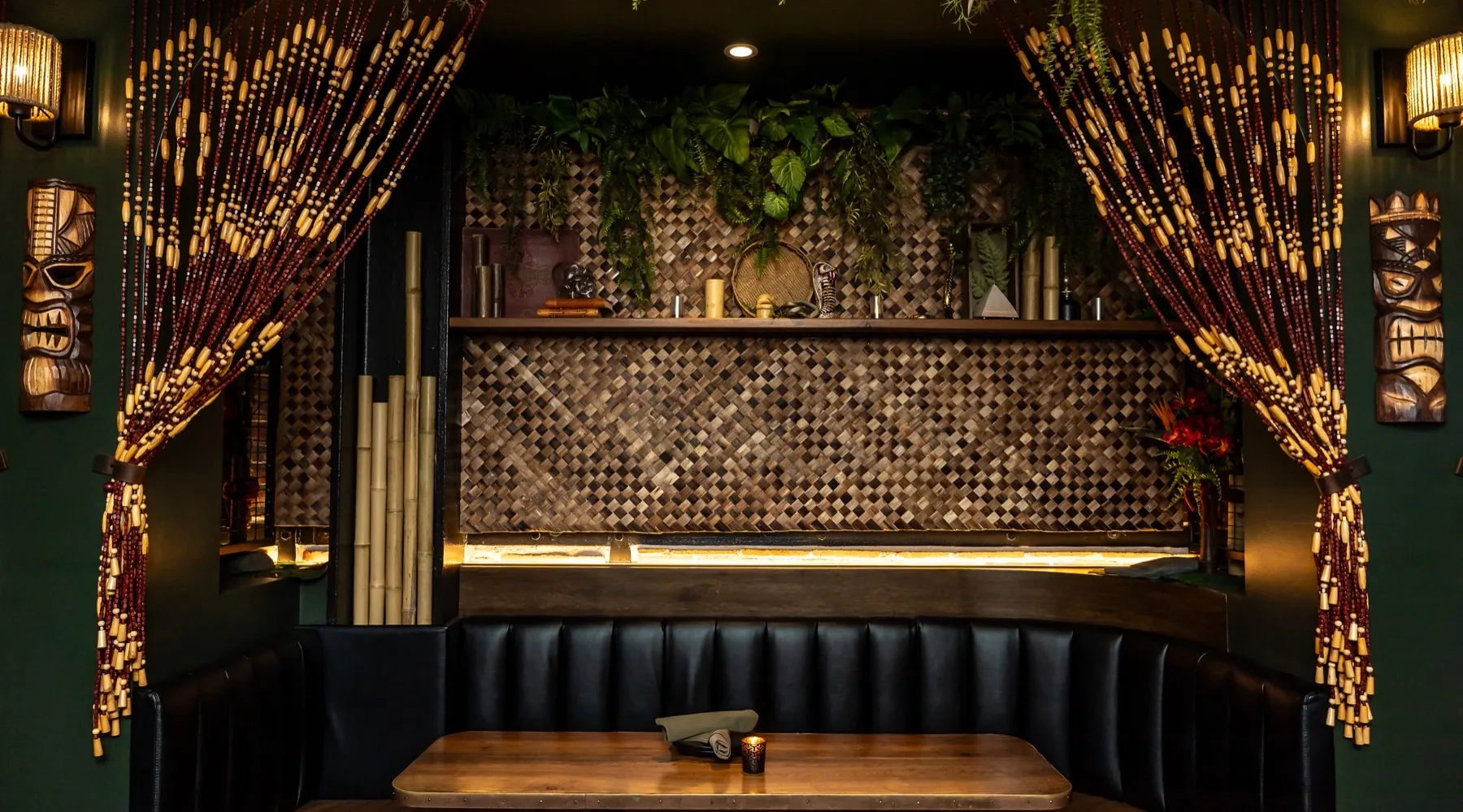 The Lobby Tiki Bar interior Oceanside CA