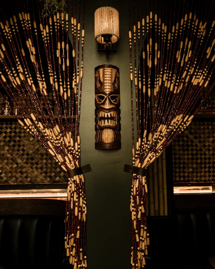 The Lobby Tiki Bar full venue interior — bar, tiki atmosphere, Oceanside CA