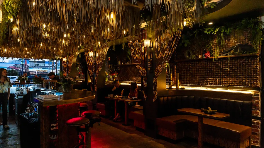The Lobby Tiki Bar Oceanside — rehearsal dinner venue interior